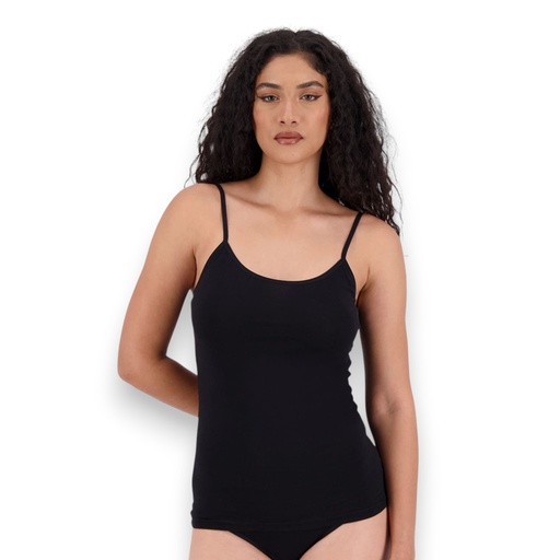 [05-010-08-036-K040-L] Caraco femme en coton bio (Noir, L)