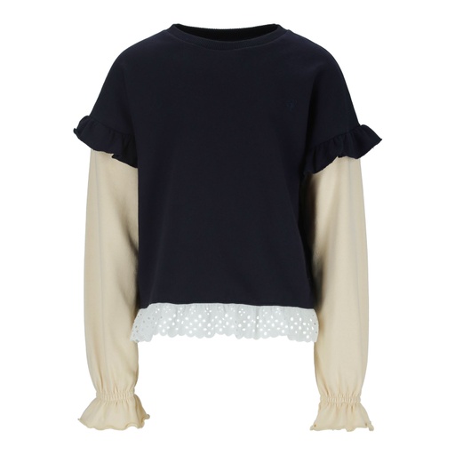 [05-010-36-241-K507-10-12A] Sweat fille avec volants (10-12A)