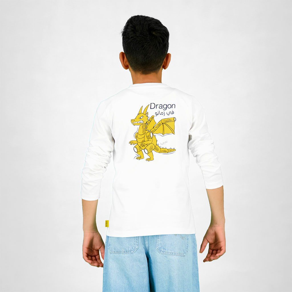 T-shirt garçon manches longues  Dragon