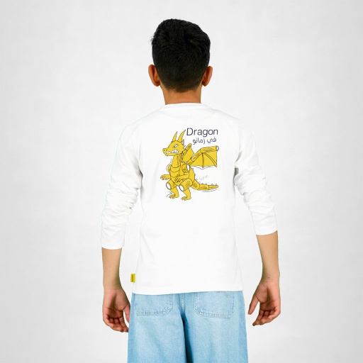 [05-010-02-829-K000-10/12A] T-shirt garçon manches longues  Dragon (10/12A)