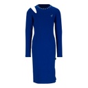 Robe côtelé fille manches longues avec cut out et perles