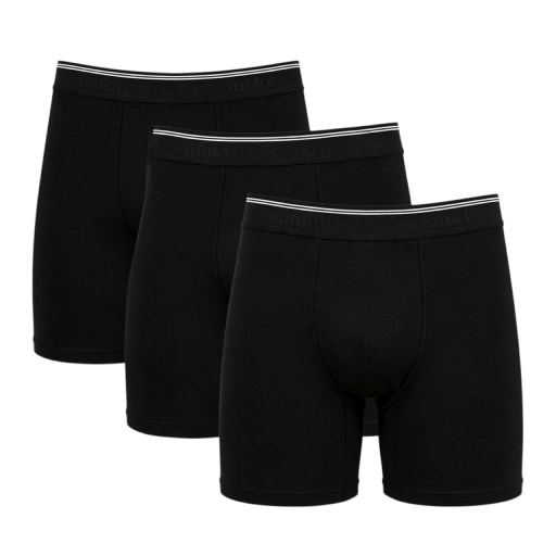 [05-010-06-043-K040-3XL] Lot de 3 boxers homme grandes tailles en coton stretch (Noir, 3XL)