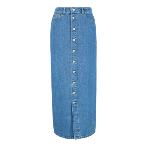 [01-010-21-042-K419-26] Jupe maxi femme boutonnée en jeans-MAYAR (26)