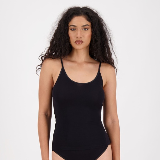 [05-010-08-038-K040-L] Caraco femme en microfibre extensible (Noir, L)