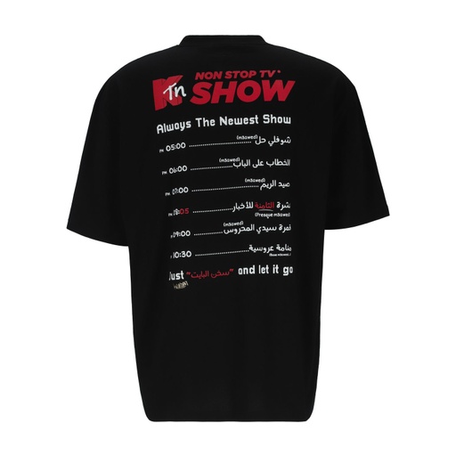 [05-010-02-835-K040-L] T-shirt oversized unisexe manches courtes K tn NON STOP TV SHOW (L)