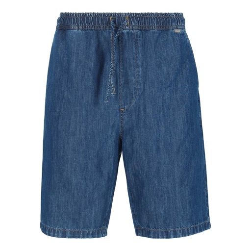 [01-010-18-095-K419-L] Short fluide homme en jeans - TAMIR (Jeans Bleu Moyen, L)