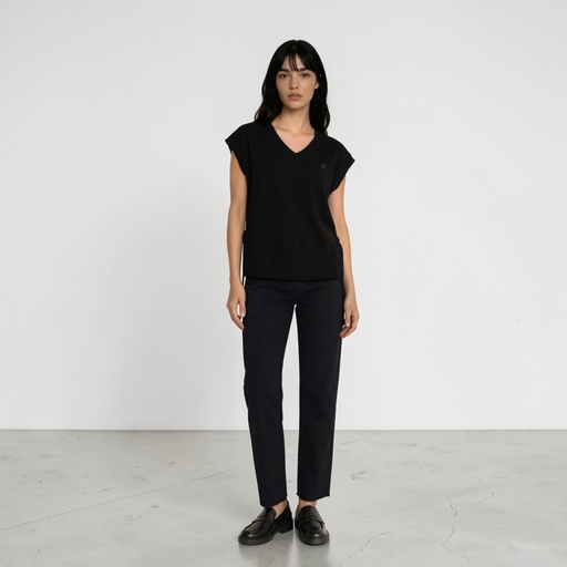 [05-010-36-252-K040-L] Sweat femme sans manches avec noeuds sur les côtés (L)