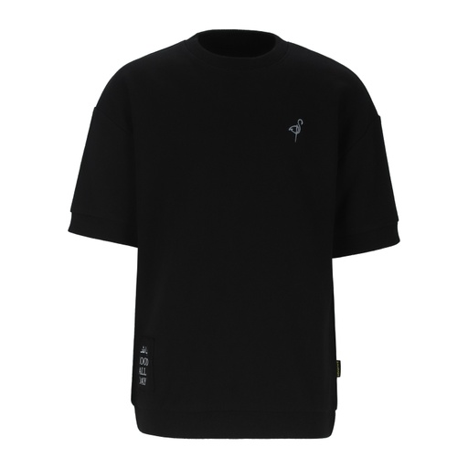 [05-010-36-253-K040-10/12A] Sweat garçon manches courtes  باشا Mood All Day (10/12A)