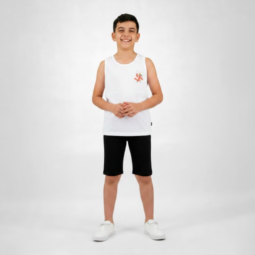 [05-010-26-052-K163-10/12A] Ensemble garçon débardeur et short MISTER FUNNY SHRIMP (10/12A)