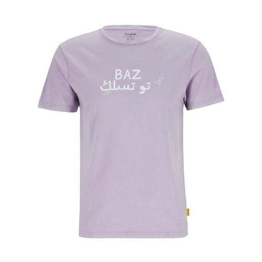 [05-010-02-854-K900-L] T-shirt unisexe manches courtes délavé  BAZ تو تسلك (L)