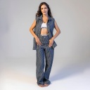 Baggy Jeans unisexe en jacquard