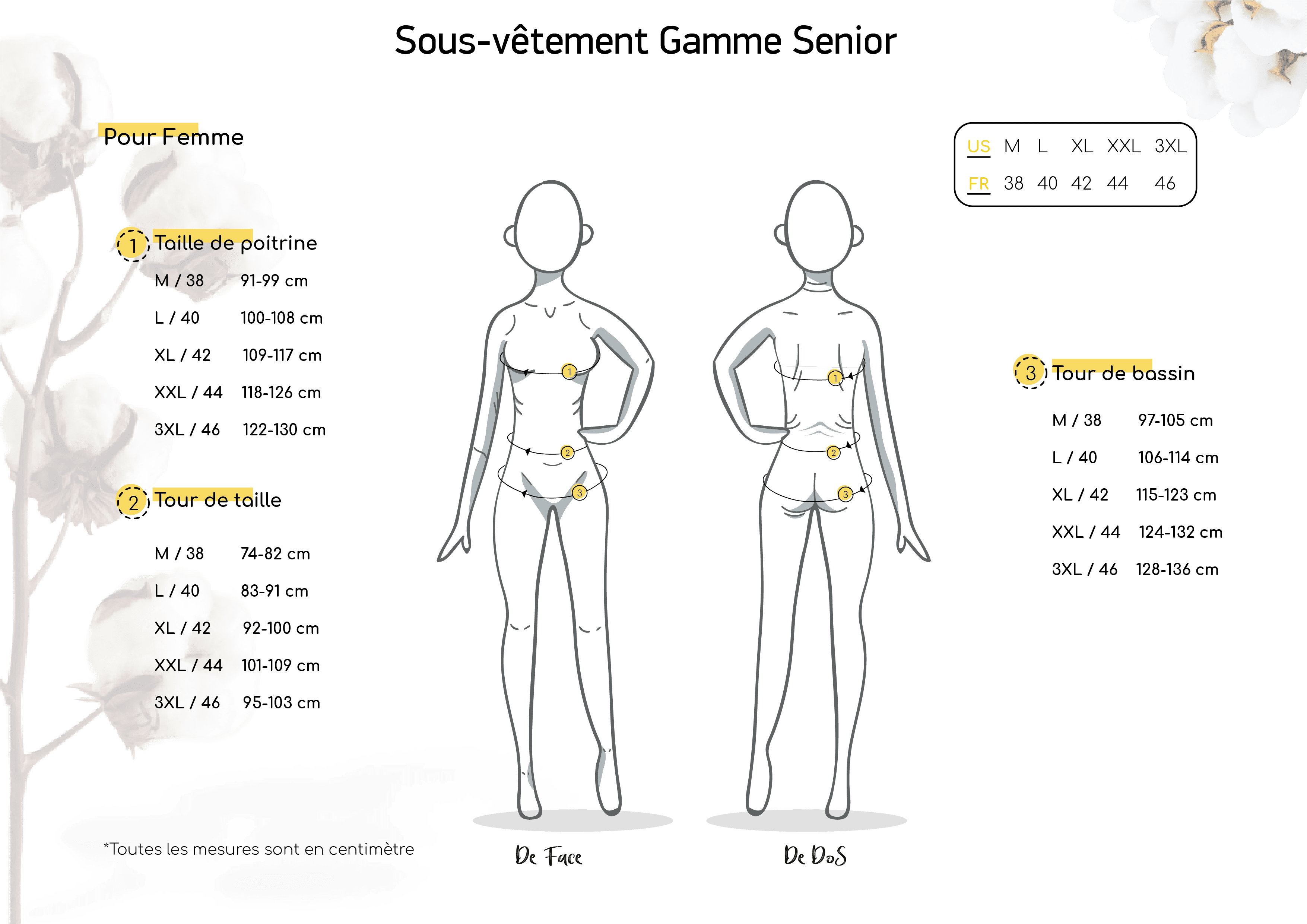 Sous-vêtement Gamme Senior Femme