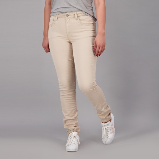 Pantalon slim femme taille haute