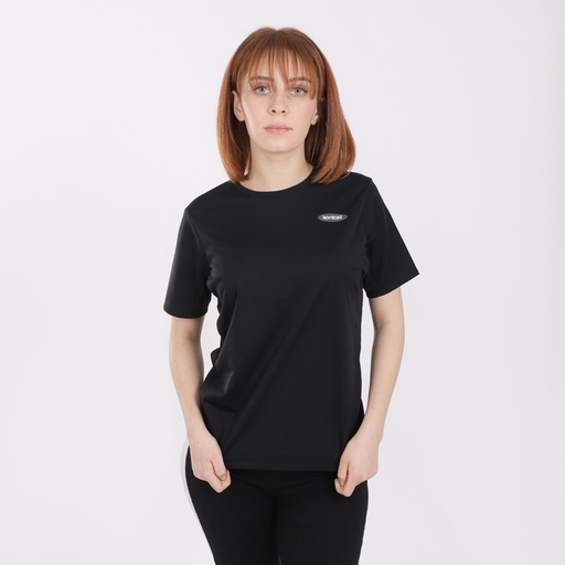 T-shirt de sport femme manches courtes avec logo