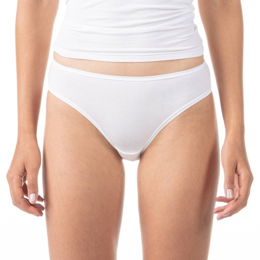 Slip taille haute femme en microfibre extensible