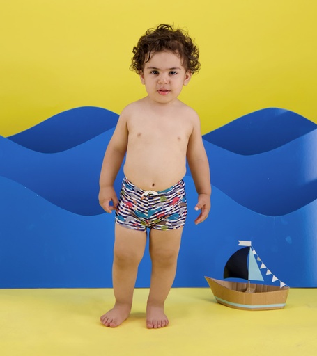 Short de bain bébé marin