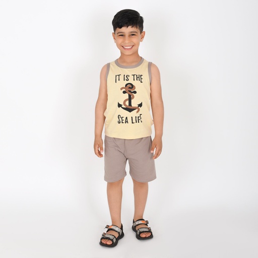 Ensemble garçon débardeur et short THE SEA LIFE