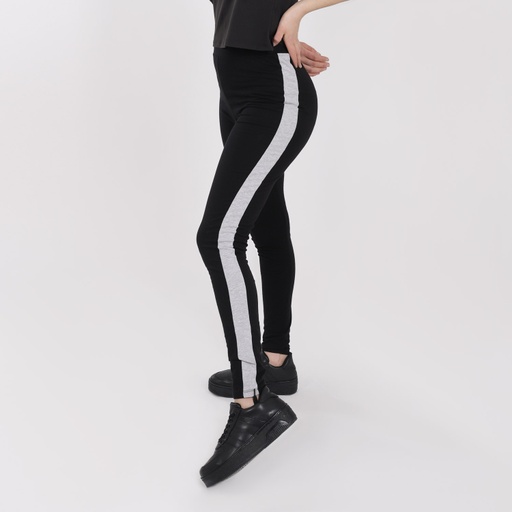 Legging femme avec bande coté