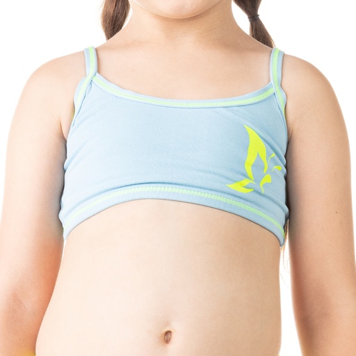 Brassière fille papillon en coton stretch