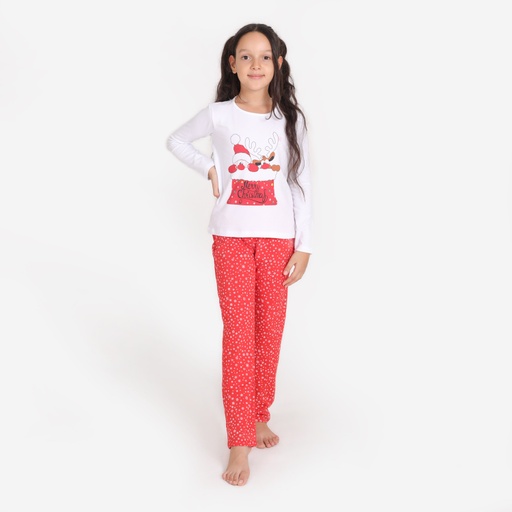 Pyjama fille manches longues Noel