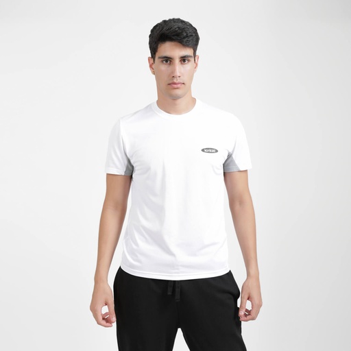 T-shirt de sport homme manches courtes avec logo