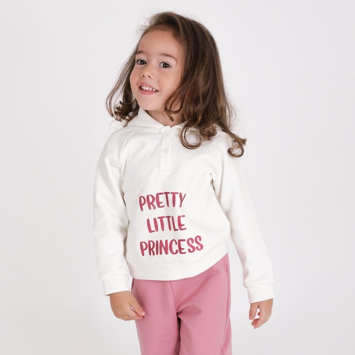 Hoodie bébé boutonné LITTLE PRINCESS