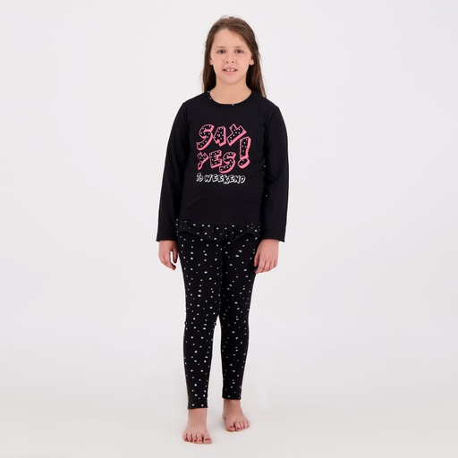Pyjama fille manches longues avec volant SAY YES