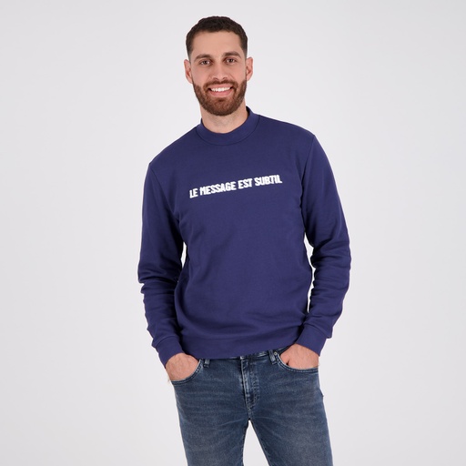 Sweat homme col cheminé LE MESSAGE EST SUBTIL