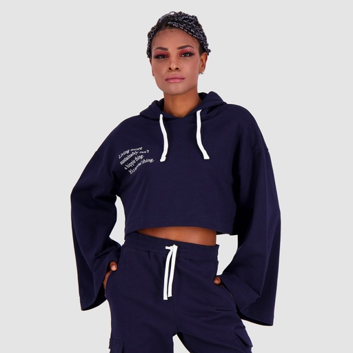 Hoodie crop femme LIVING MORE SUSTAINABLY