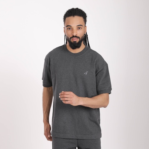 Sweat homme manches courtes avec broderie