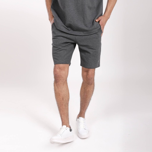 Short homme en molleton avec broderie