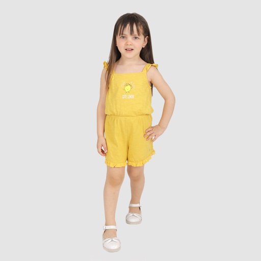 Combishort bébé avec volant CUTE LEMON