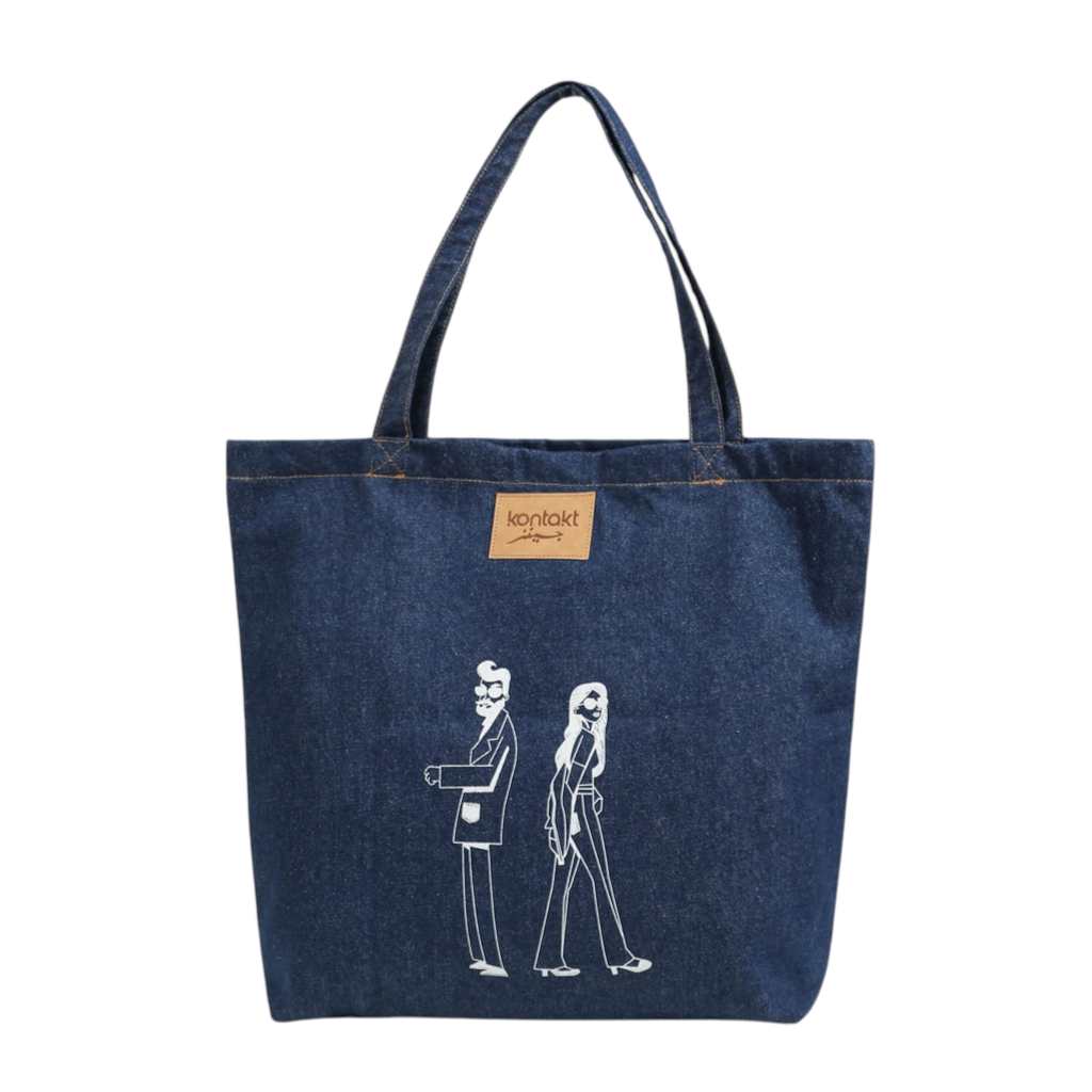 Tote bag en jeans DALI KINDA Kontakt