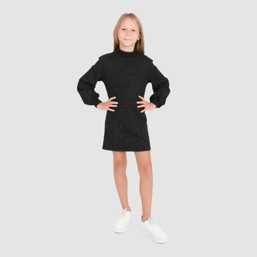 Robe sweat fille col cheminé IMPRIMÉ BERBERE