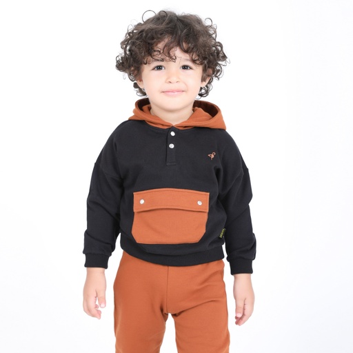 Hoodie bébé avec poche à rabat