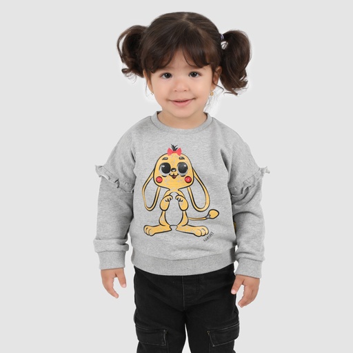 Sweat bébé avec volant CUT RABBIT