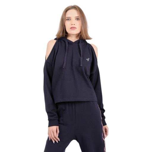 Hoodie femme manches tombantes