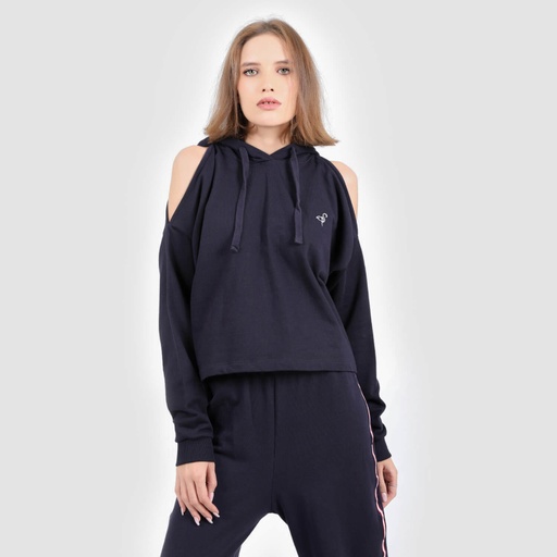 Hoodie femme manches tombantes