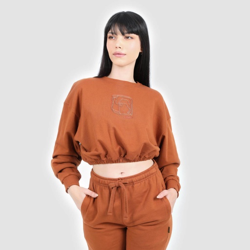 Sweat crop femme THE CAMEL