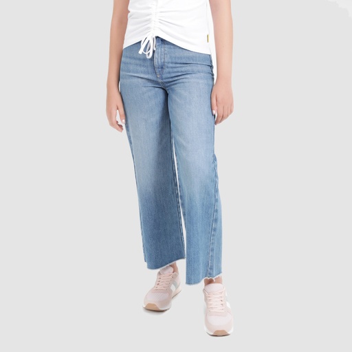 Wide leg jeans fille