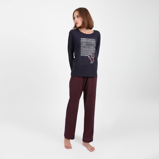 Pyjama femme manches longues CRAIE KONTAKT