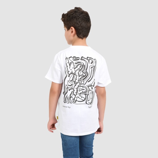 T-shirt unisexe enfant manches courtes COLORIAGE WEIRD