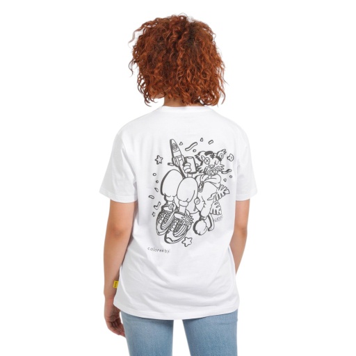 T-shirt unisexe manches courtes COLORIAGE TIGRE