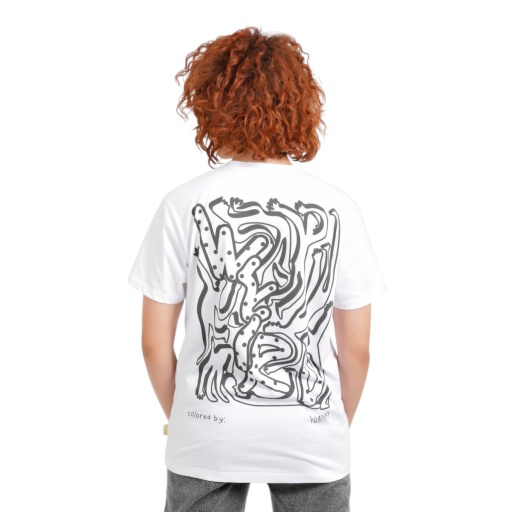 T-shirt unisexe manches courtes COLORIAGE WEIRD