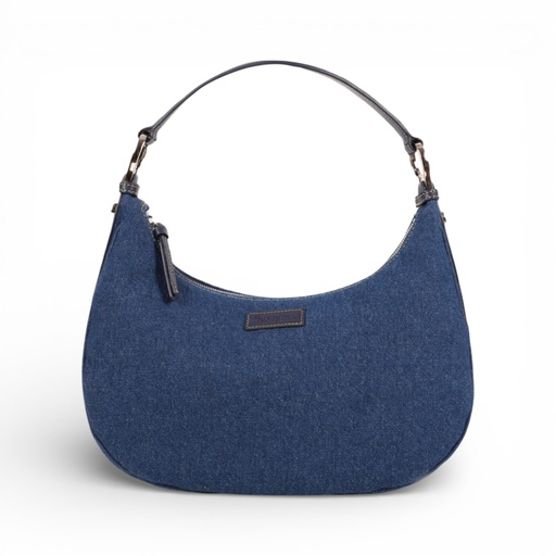 Sac demi lune en jeans - HLEL - Jeans  Noir