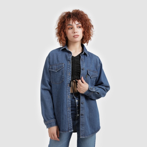 Chemise oversized femme en jeans - SHER