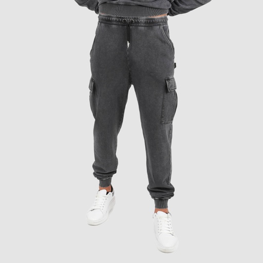 Jogger homme avec poches cargo délavé