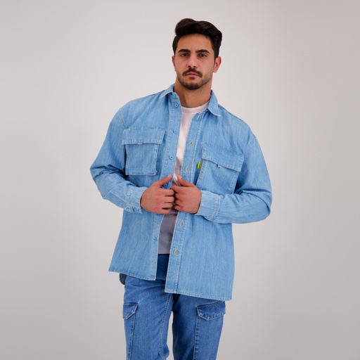 Chemise workwear homme en jeans - WAAD