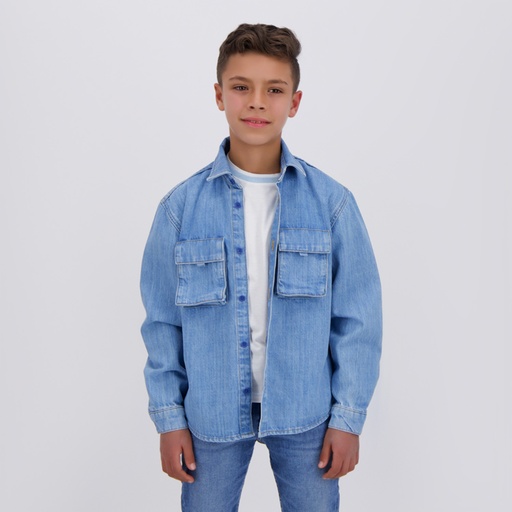 Chemise workwear garçon en jeans