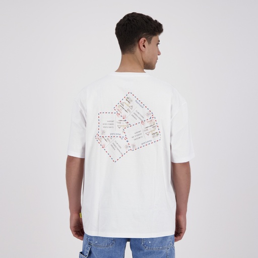 T-shirt oversized homme manches courtes POST CARD